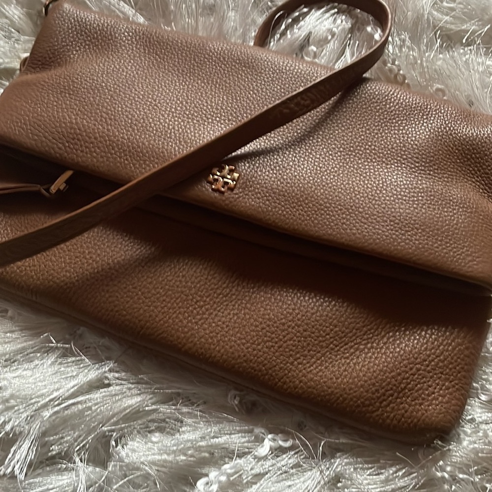 TORY BURCH LEATHER CHAIN DETAIL SHOULDER BAG - Picture 3 of 11